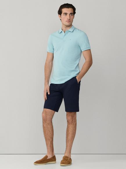 Hackett London Cotton Classic Fit Short Sleeve Polo Shirt - view 2, Menthol Green