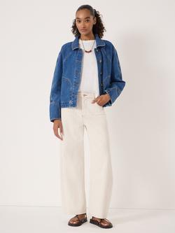 HUSH Nikita Denim Jacket, Mid Blue Authentic - view 2, Mid Blue Authentic