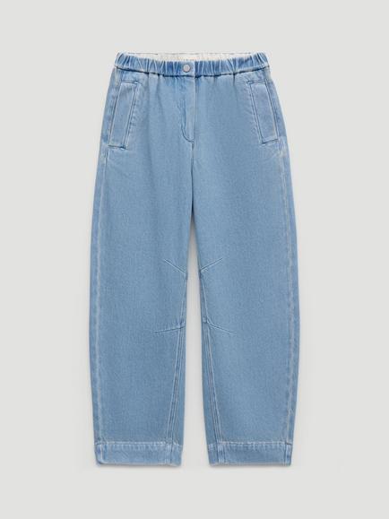 HUSH Super Soft Barrel Leg Jeans, Light Blue Authentic, Light Blue Authentic