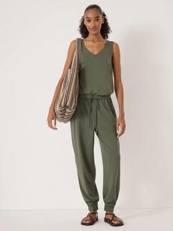 HUSH Alexa Harem Jumpsuit, Khaki Green