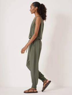 HUSH Alexa Harem Jumpsuit - view 2, Khaki Green