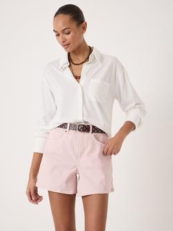 HUSH Jersey Slub Long Sleeve Shirt, White, White