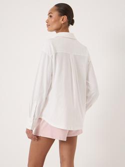 HUSH Jersey Slub Long Sleeve Shirt, White - view 2, White