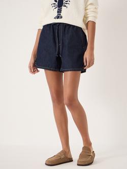 HUSH Betty Denim Shorts, Dark Indigo Blue, Dark Indigo Blue