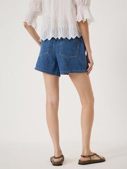 HUSH Betty Pull On Denim Shorts - view 2, Authentic Mid Blue