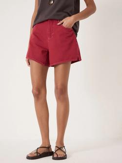 HUSH Essential Denim Shorts, Ruby Red, Ruby Red