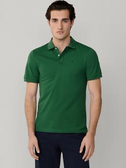 Hackett London Cotton Slim Fit Short Sleeve Polo Shirt, Apple Green