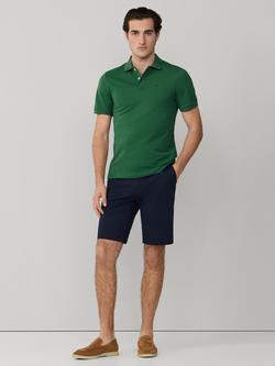Hackett London Cotton Slim Fit Short Sleeve Polo Shirt - view 2, Apple Green