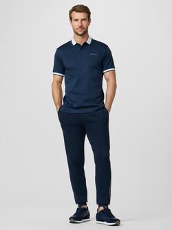 Hackett London Sport Cotton Regular Fit Short Sleeve Polo Shirt - view 2, Navy