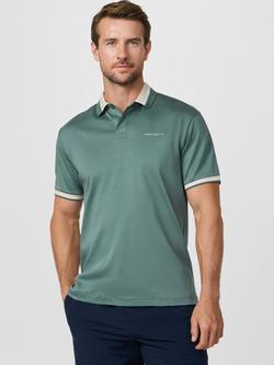 Hackett London Sport Cotton Regular Fit Short Sleeve Polo Shirt, Sage Green