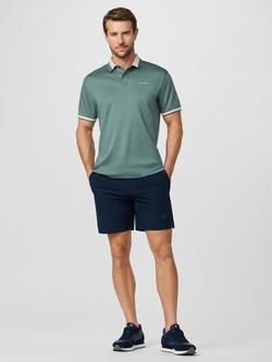 Hackett London Sport Cotton Regular Fit Short Sleeve Polo Shirt - view 2, Sage Green
