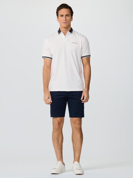 Hackett London Sport Cotton Regular Fit Short Sleeve Polo Shirt - view 2, Optic White