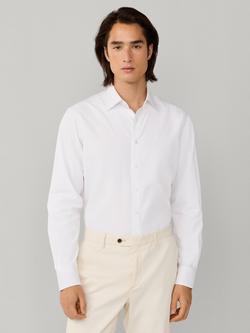 Hackett London Cotton Blend Classic Fit Pimlico Cutaway Collar Shirt, Optic White