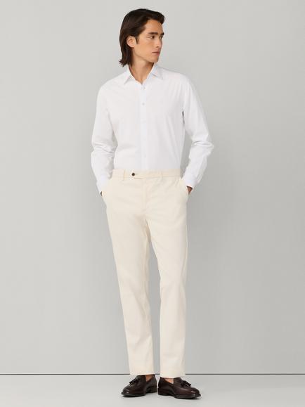Hackett London Cotton Blend Classic Fit Pimlico Cutaway Collar Shirt - view 2, Optic White