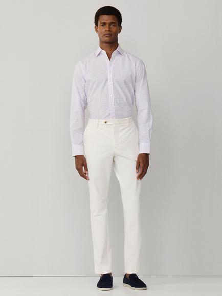 Hackett London Classic Fit Tattersall Poplin Shirt - view 2, Baby Pink/Multi