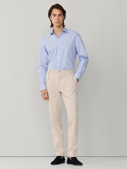 Hackett London Pimlico Collar Classic Fit Long Sleeve Shirt, Summer Blue - view 2, Summer Blue