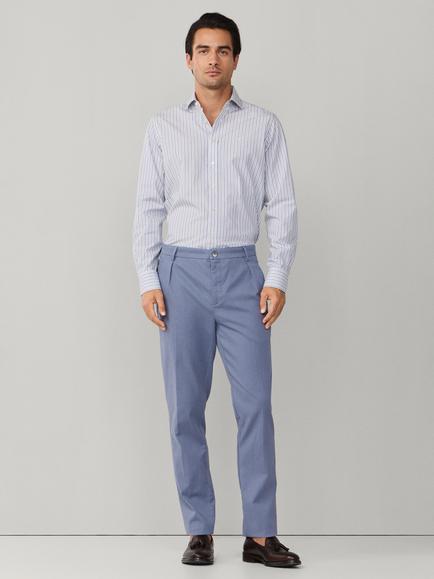 Hackett London Classic Fit Regimental Stripe Shirt, Apple Green/White - view 2, Apple Green/White