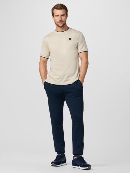 Hackett London Sport Cotton Regular Fit Short Sleeve T-Shirt - view 2, Stone Beige