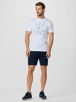 Hackett London Sport Cotton Rich Sweat Shorts, Navy - view 2, Navy