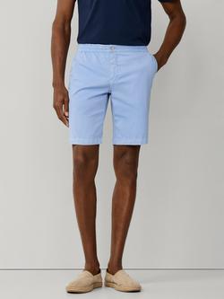 Hackett London Cotton Blend Relaxed Fit Regent Shorts, Summer Blue, Summer Blue