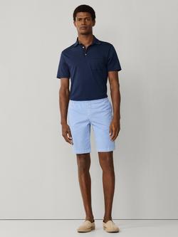 Hackett London Cotton Blend Relaxed Fit Regent Shorts, Summer Blue - view 2, Summer Blue