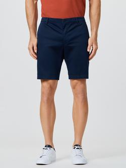 Hackett London Regular Fit Cotton Blend Chino Shorts, Navy, Navy