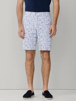 Hackett London Cotton Blend Classic Fit Reversible Sanderson Shorts, Off White, Off White