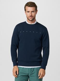 Hackett London Cotton Rich Crew Neck Sweatshirt, Navy