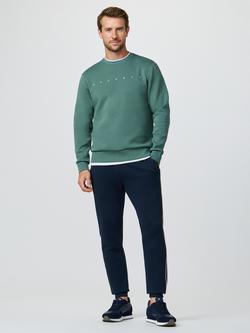 Hackett London Cotton Rich Crew Neck Sweatshirt - view 2, Sage Green