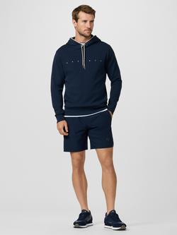 Hackett London Sport Cotton Rich Hoodie, Navy - view 2, Navy
