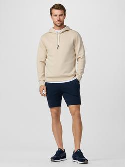 Hackett London Long Sleeve Drawstring Neck Hoodie, Stone Beige - view 2, Stone Beige
