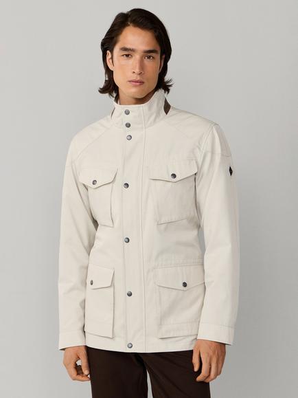 Hackett London Water Resistant Utility Jacket, Stone Beige