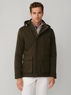Hackett London Water Resistant Field Jacket, Moss Green, Moss Green