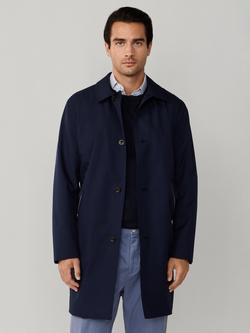 Hackett London Belgravia Mac, Midnight Blue, Midnight Blue