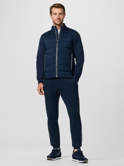 Hackett London Sport Estate Hybrid Polar Fleece Jacket, Navy - view 2, Navy