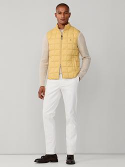 Hackett London Baffled Quilt Gilet - view 2, Golden Yellow