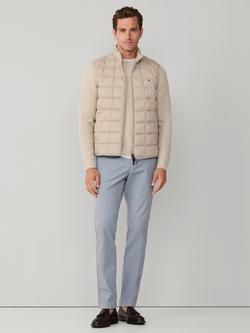 Hackett London Baffled Quilt Gilet - view 2, Grain Beige