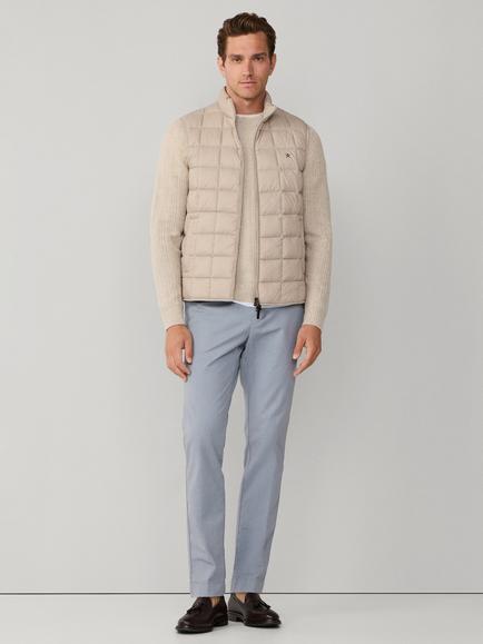 Hackett London Baffled Quilt Gilet - view 2, Grain Beige