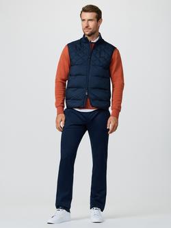 Hackett London Lined Stretch Gilet, Navy - view 2, Navy