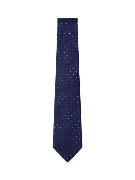Hackett London Pure Silk Small Polka Dot Tie, Eton Blue