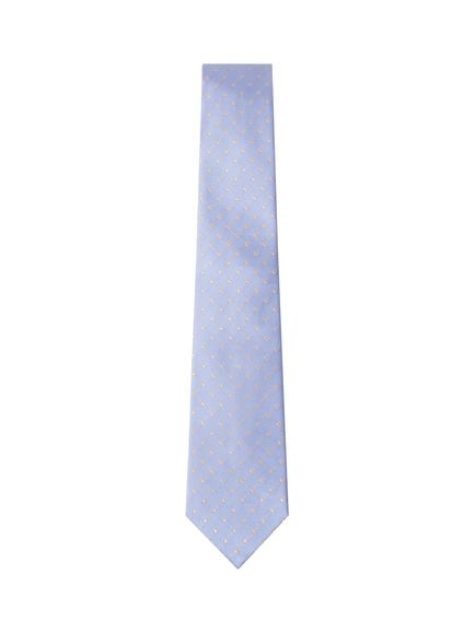 Hackett London Pure Silk Small Polka Dot Tie, Dusty Blue