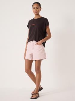 HUSH Essential Denim Stretch Shorts, Light Pink - view 2, Light Pink