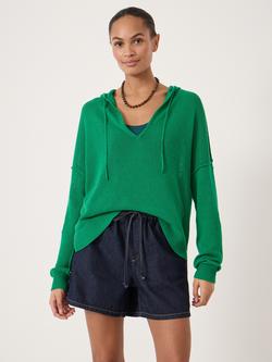 HUSH Cara Linen Blend Hoodie, Bright Green, Bright Green
