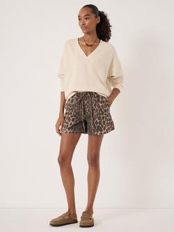 HUSH Cleo V-Neck Sweatshirt, Almond - view 2, Almond
