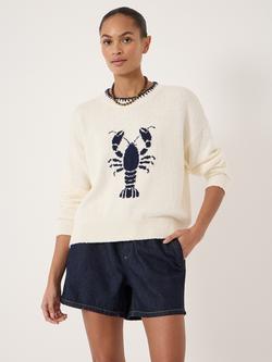 HUSH Hallie Lobster Jumper, Stone White, Stone White
