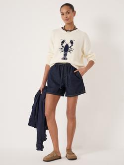 HUSH Hallie Lobster Jumper, Stone White - view 2, Stone White