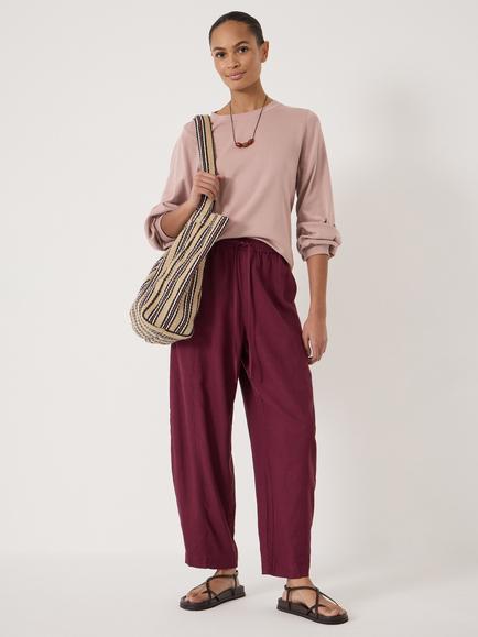 HUSH Elodie Puff Sleeve Top, Rose Pink - view 2, Rose Pink