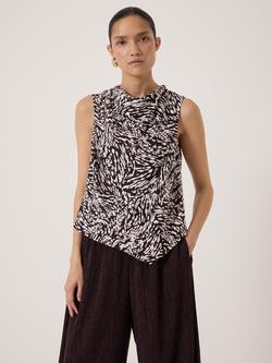 HUSH Estie Cowl Neck Shell Top containing LENZING™ ECOVERO™ Viscose, Red