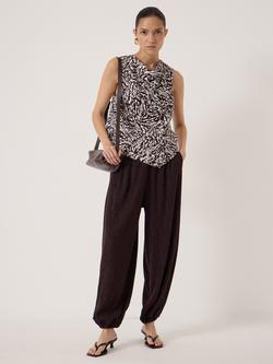 HUSH Estie Cowl Neck Shell Top containing LENZING™ ECOVERO™ Viscose - view 2, Red