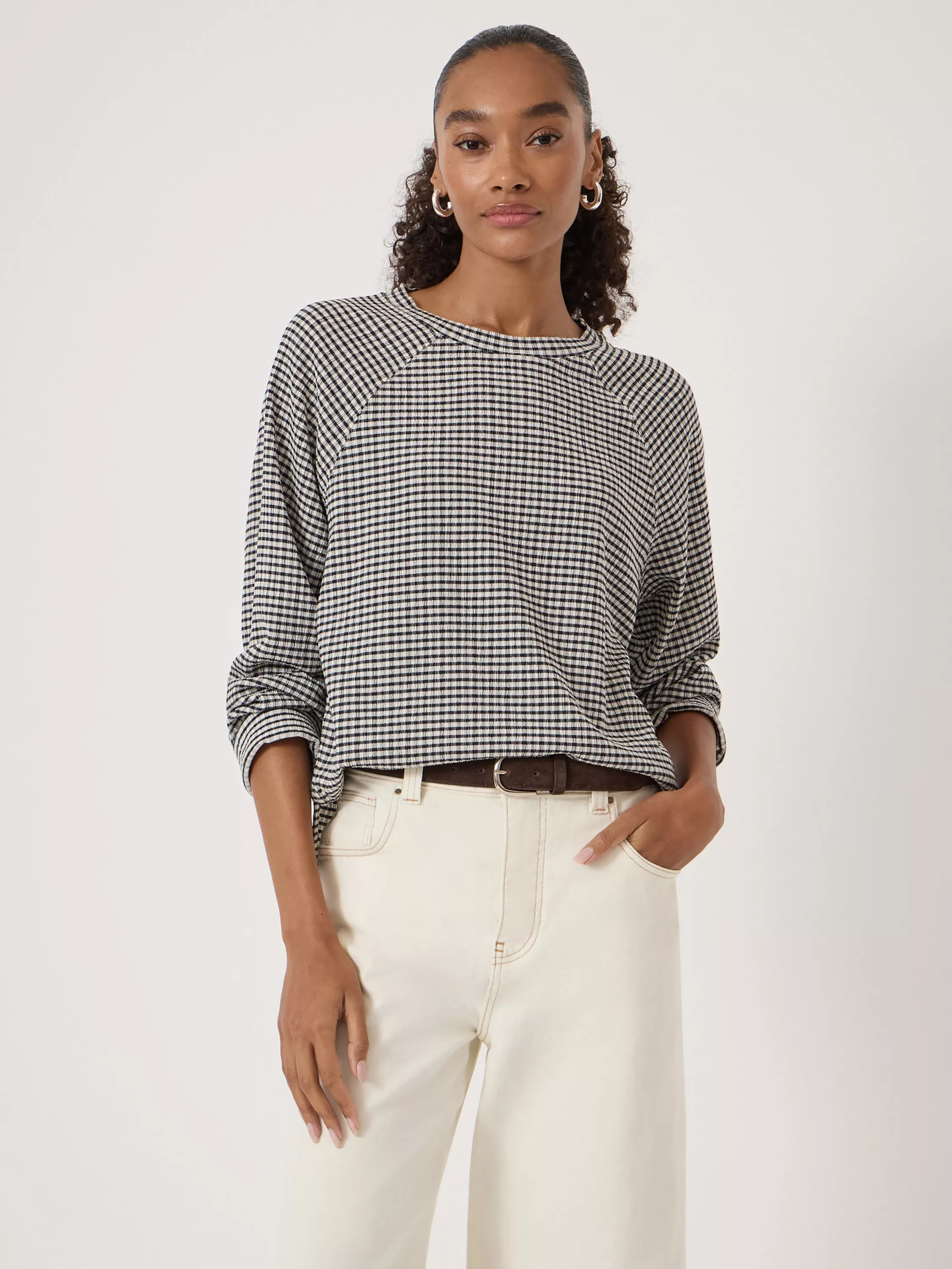 Women's Shirts & Tops - HUSH, Gingham | John Lewis & Partners